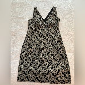 Black and cream dress